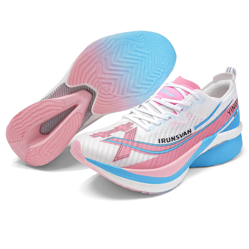 Carbon Plate Marathon Running Shoes – Lightweight Racing Sneakers with Stable Support & Cushioning