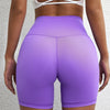 Solid Color Women’s High Waist Fitness Shorts