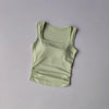 Women's Square Collar Fixed One-piece Sports Vest