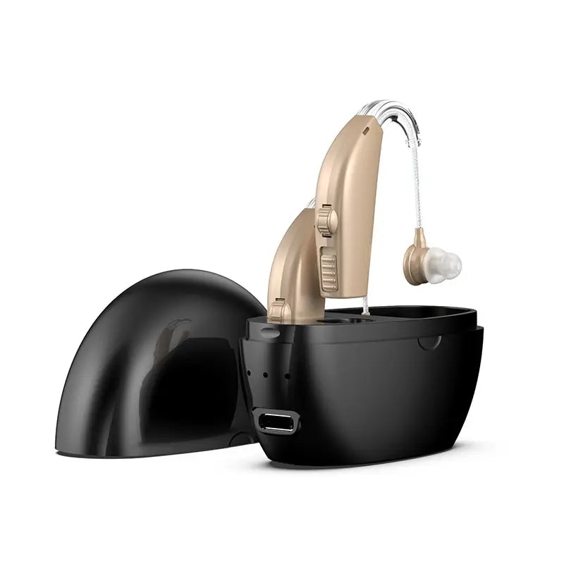 Rechargeable Portable Hearing Aid for the Elderly
