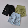 Women’s Waist Seamless Peach Hip Fitness Shorts with Pockets