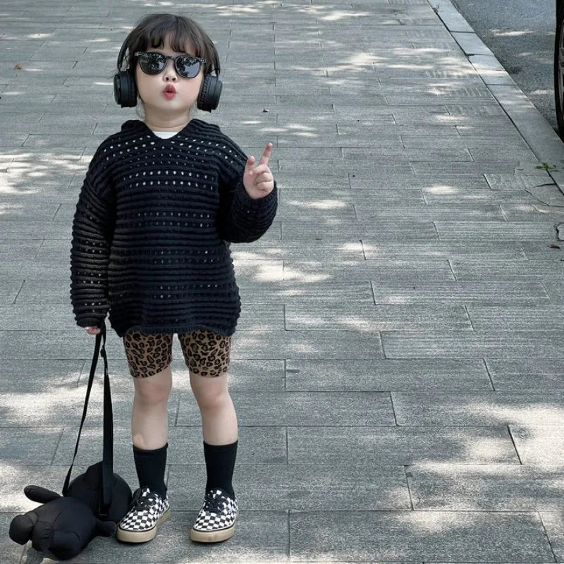 Girls’ Leopard Print Shorts Leggings