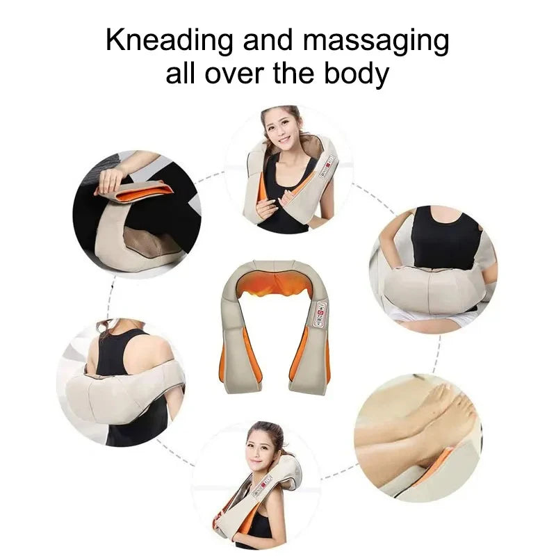 Full-Body Electric Massage Cushion – Neck, Shoulder, Back & Waist Relief