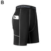 Men's Compression Running Shorts – Quick-Dry Athletic Training Shorts with Pocket