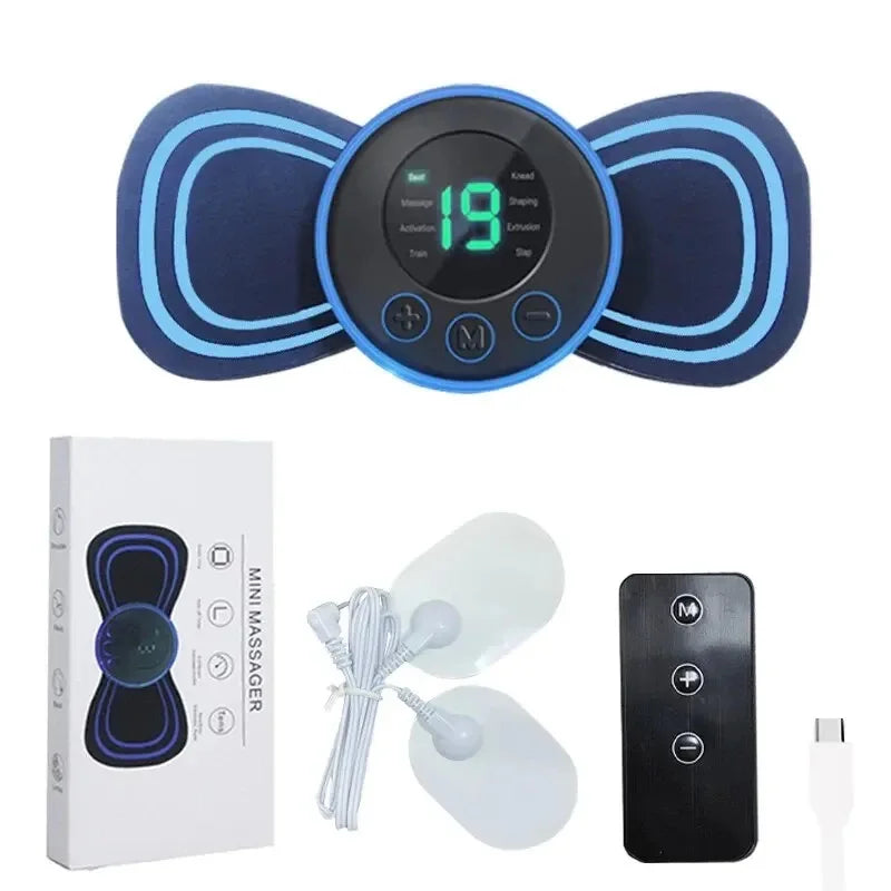 8 Modes Rechargeable Neck Massager Pad with Remote Control