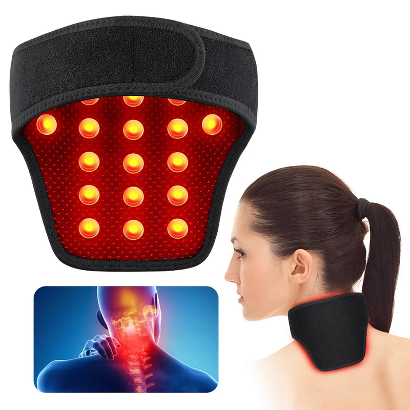Heated Neck Support Brace with 19 Magnets – Warm Neck Protector