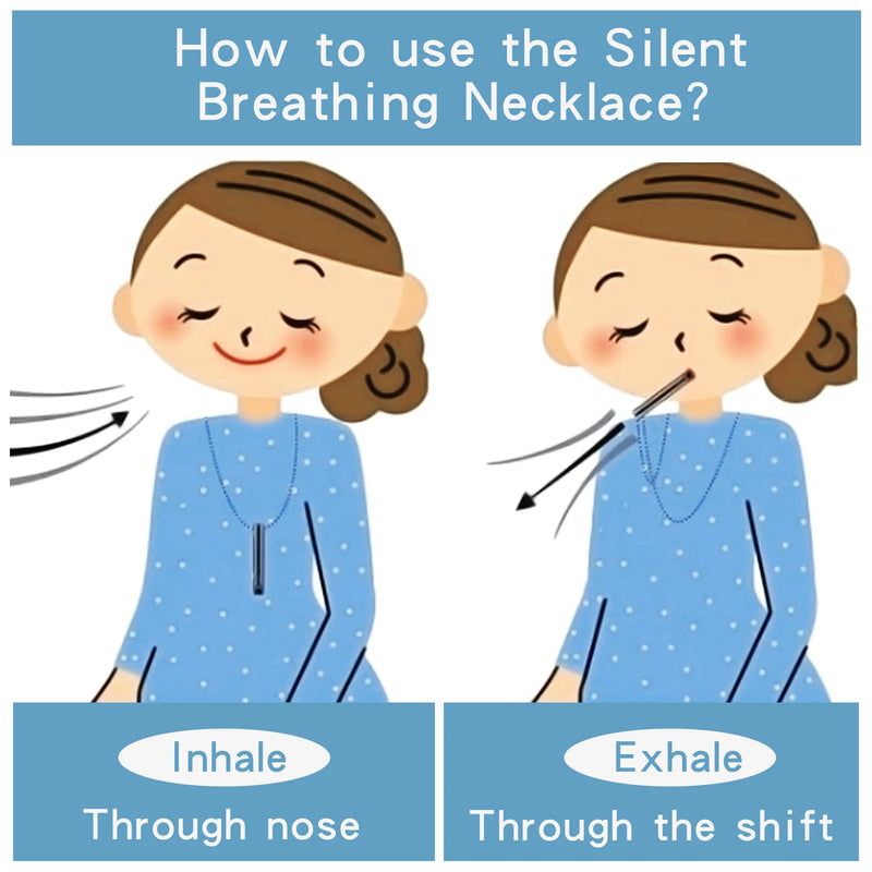 Stainless Steel Mindful Breathing Necklace - Anxiety Relief