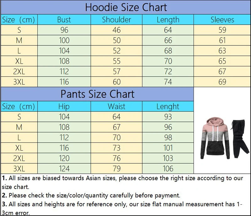 Women’s Printed Color Block Hoodie & Sweatpants Set
