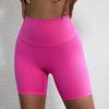 Solid Color Women’s High Waist Fitness Shorts