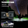 KDULIT High Power Rechargeable LED Flashlight: