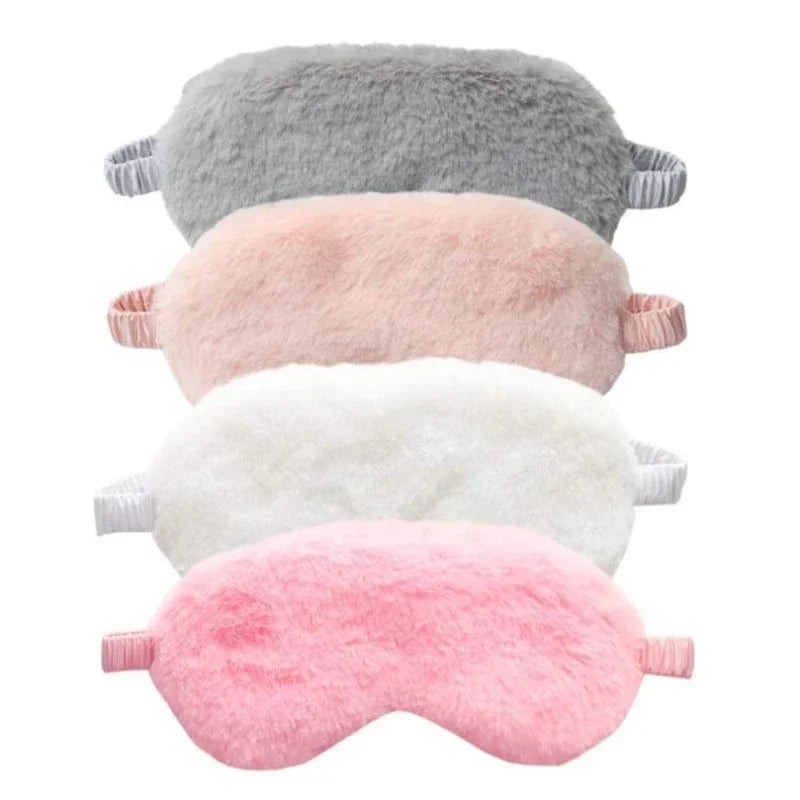 Cute Plush Sleeping Mask – Soft Love Cloud Blindfold Eye Cover for Sleeping & Naps