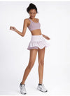 Summer Women’s Tennis Pleated Skirt with Inner Shorts