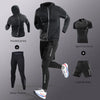 Men’s Quick-Dry Ice Fiber Sportswear Set – 3–7 Piece Running Tracksuit for Gym, Cycling & Training