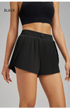 Fitness Fake Two-Piece Pleated Skirt Pants