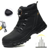 Men's Waterproof Steel Toe Safety Boots – Anti-Smash, Puncture-Resistant Work Shoes