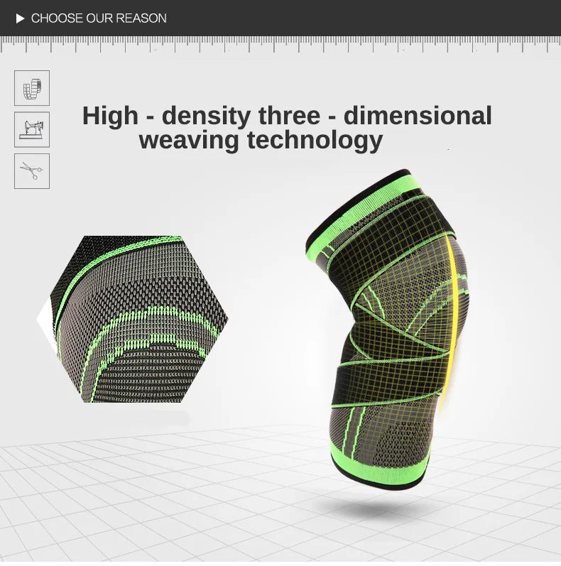Knee Compression Sleeve with Adjustable Straps