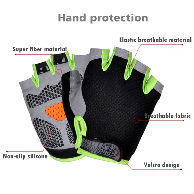 Non-Slip Breathable Gym Gloves for Weightlifting & Fitness