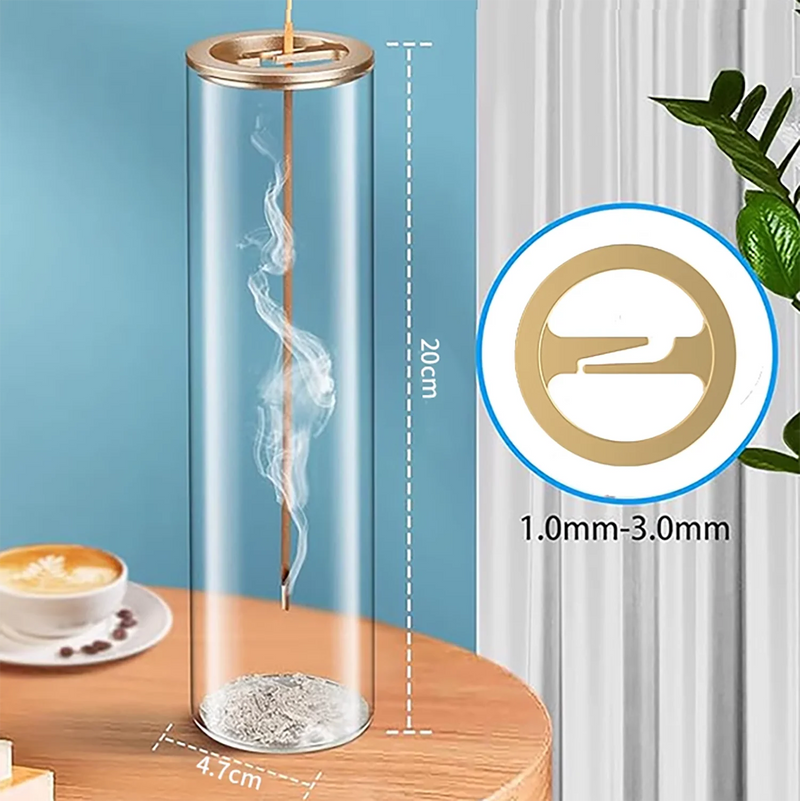 Modern Glass Incense Burner Anti-Ash Flying Incense Holder