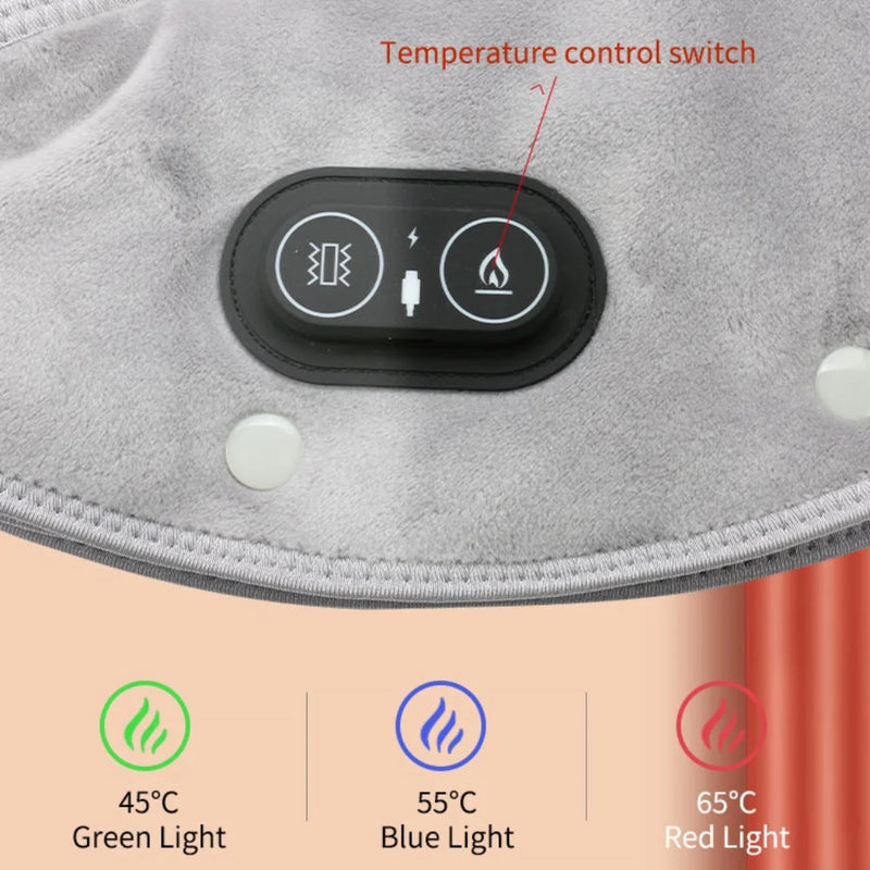 USB Heated Neck & Shoulder Wrap – Electric Thermal Massage Pad