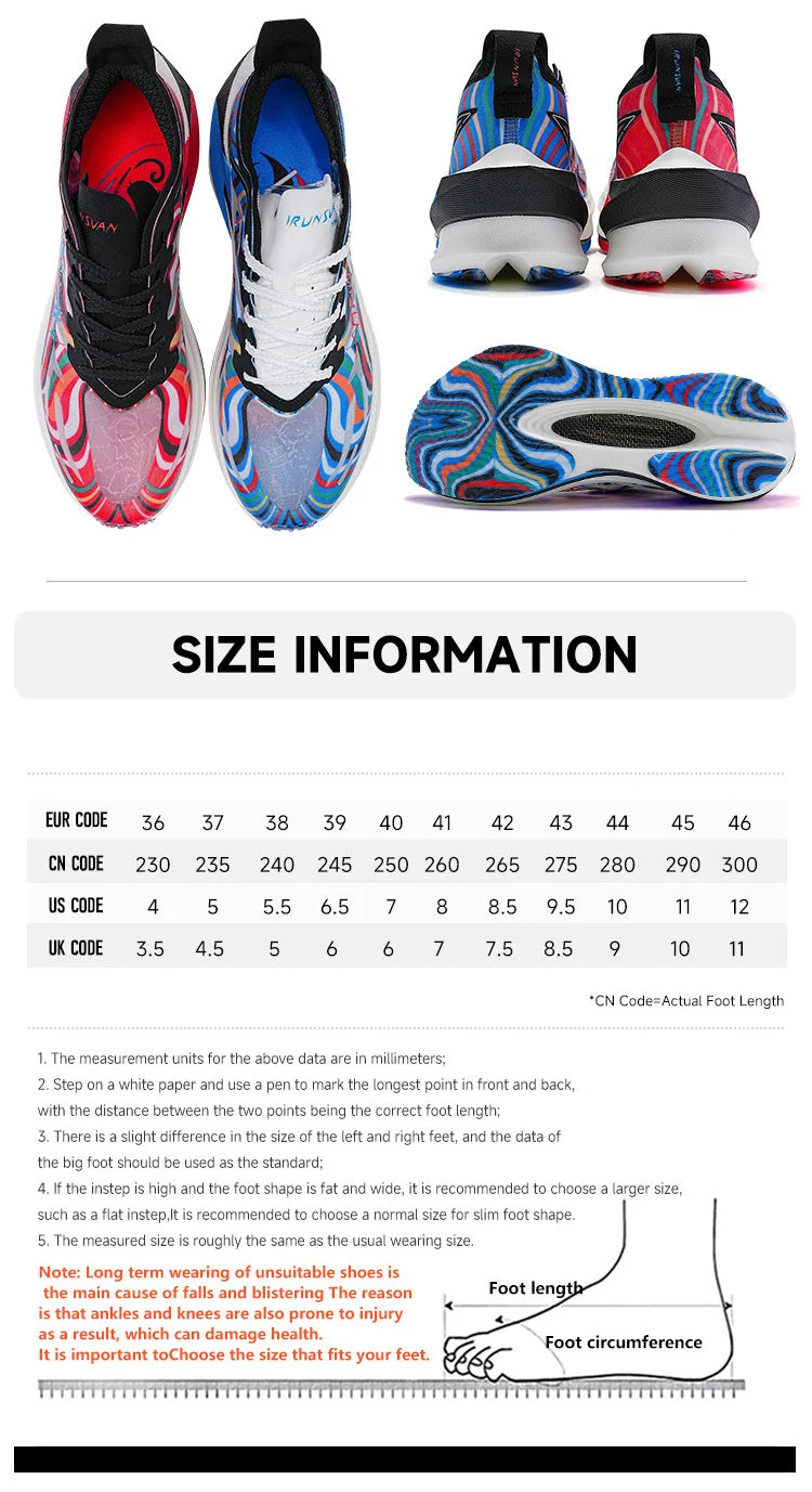 IRUNSVAN Carbon Plate Running Shoes – Cushioned Marathon Shoes for Men & Women