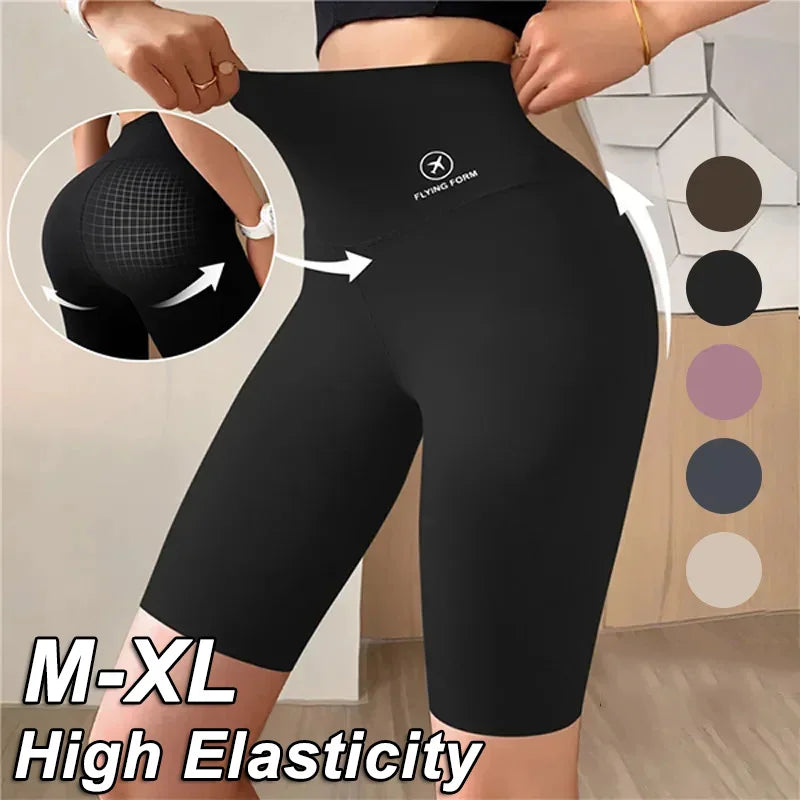 Women High-Waist Sports Shorts