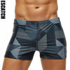 SCATCH Men’s Printed Swim Trunks – Plus Size Elastic Swimwear with Pad