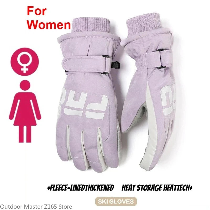 Unisex Winter Cycling Gloves – Warm Thermal Ski Gloves with Non-Slip Grip