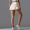 Outdoor Sports High Waist Yoga Tennis Skirt – Breathable Athletic Fitness Skort for Women