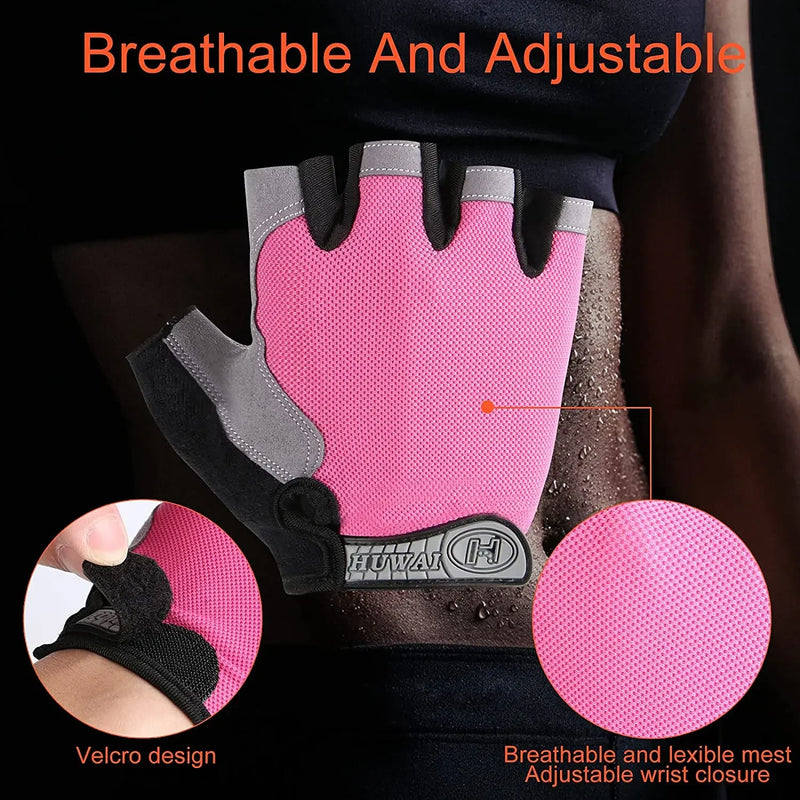 Non-Slip Breathable Gym Gloves for Weightlifting & Fitness