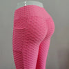 Women’s High Waist Pocket Bubble Leggings – Hip Lift Gym Fitness Pants
