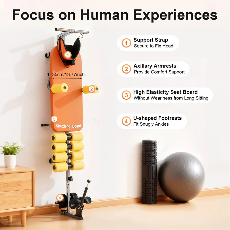 Adjustable Back & Neck Stretch Bench – Spinal Stretching Workout Table
