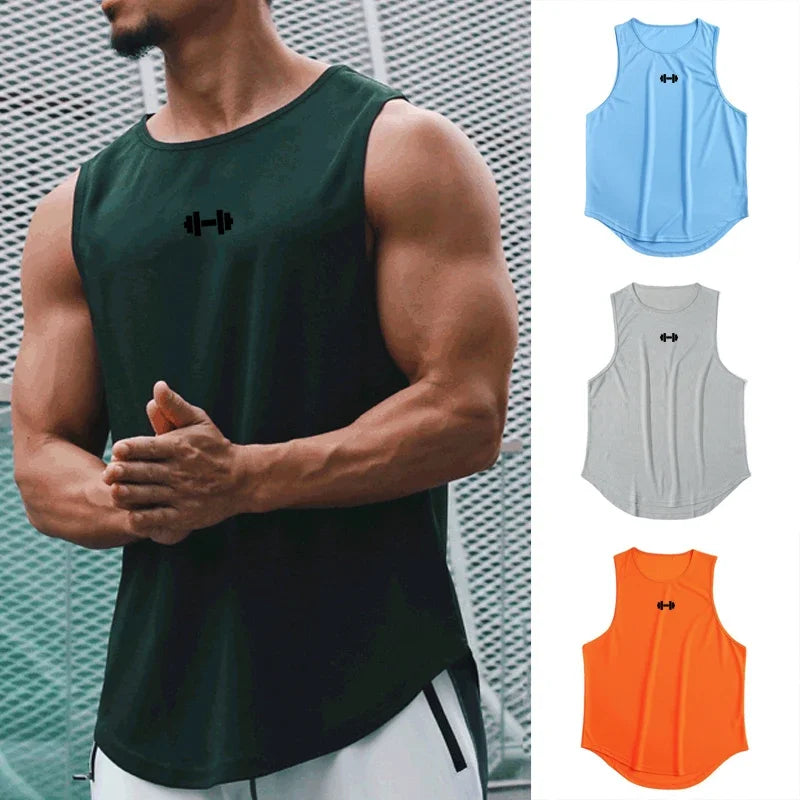 Men’s Quick-Dry Printed Gym Vest