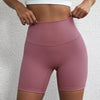 Solid Color Women’s High Waist Fitness Shorts