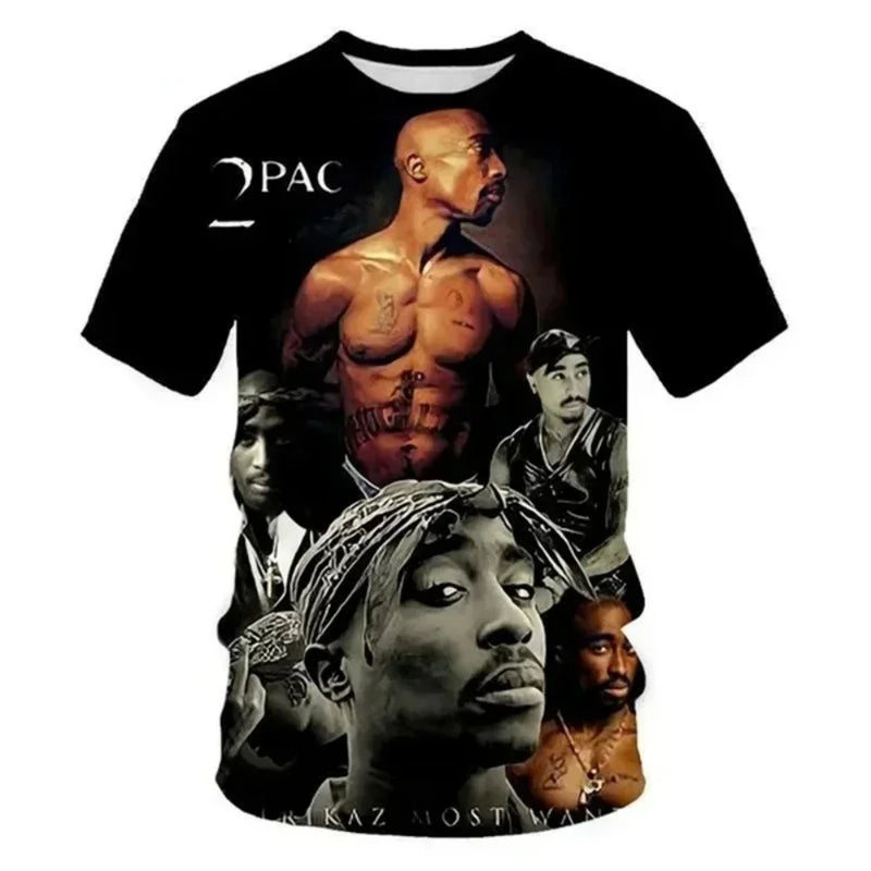Men’s 2Pac Graphic T-Shirt Style - Yellow Band