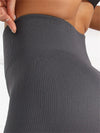High-Waisted Seamless Ribbed Yoga Leggings – Women’s Fitness & Casual Wear