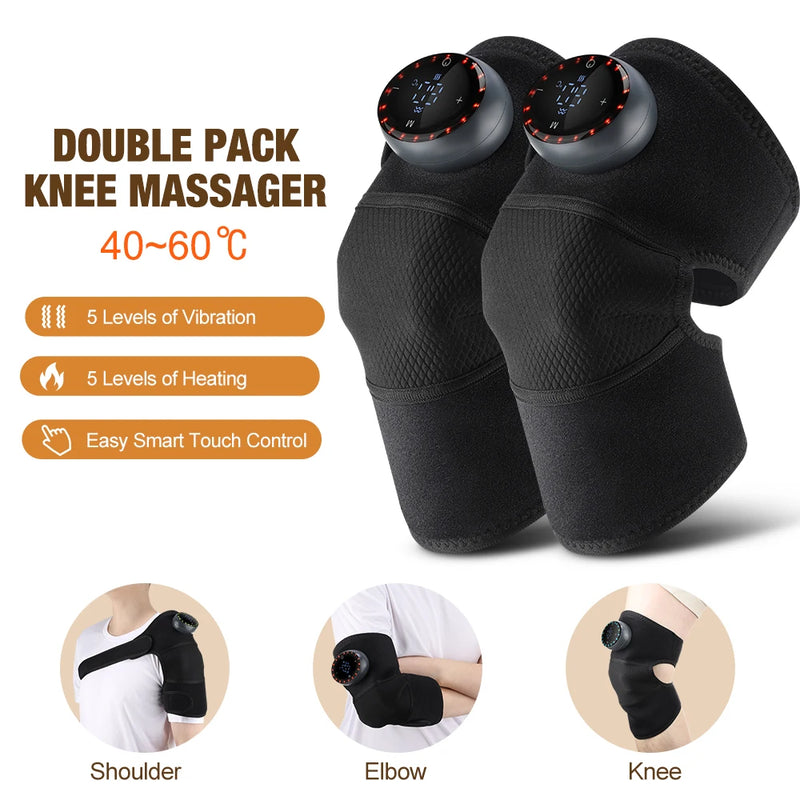 Heated Vibration Massage Pad for Knee, Shoulder & Elbow