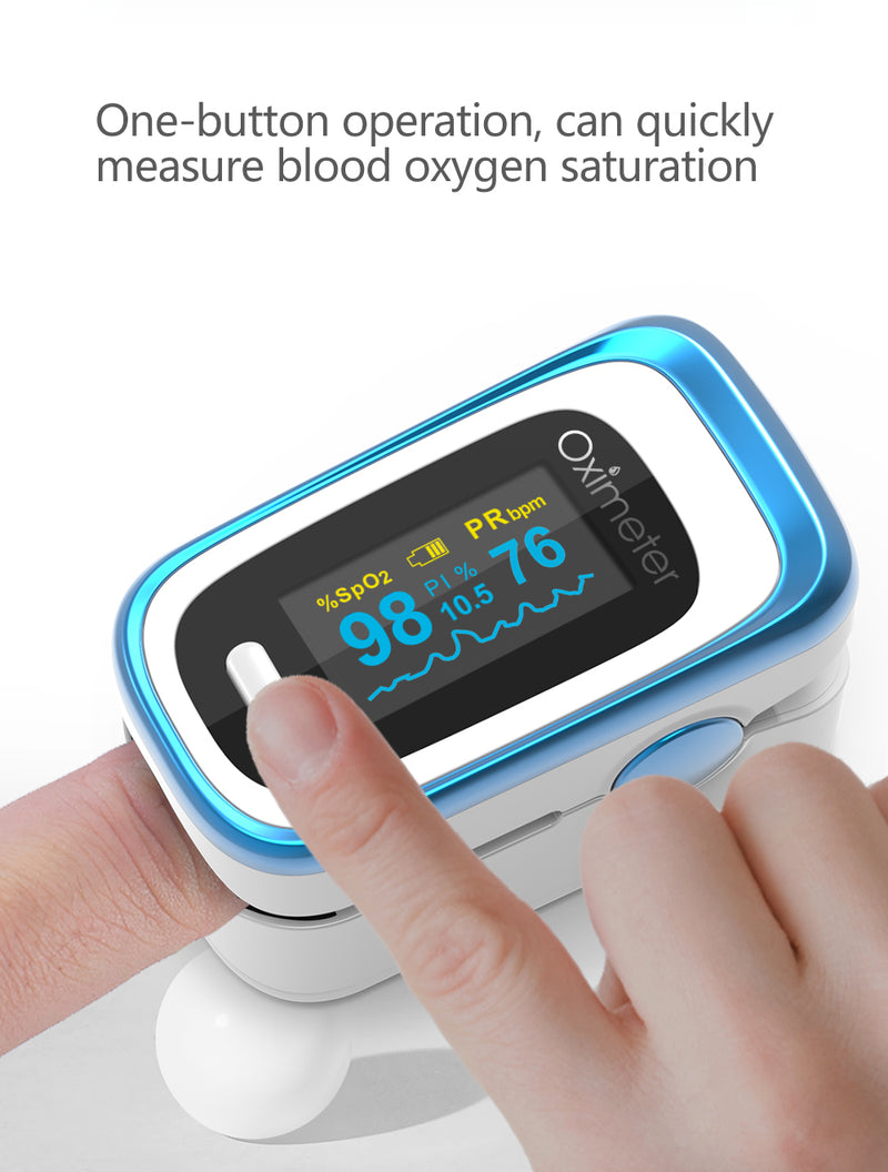 Medical Finger Pulse Fingertip OLED Portable Oximeter