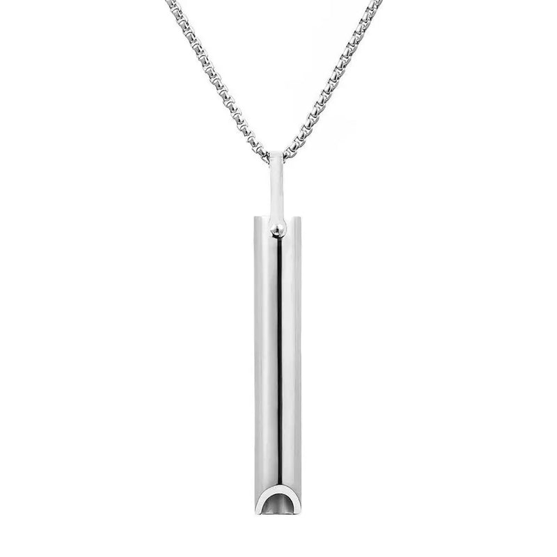 Stainless Steel Mindfulness Breathing Necklace