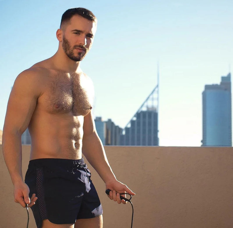 Men’s Quick-Dry Mesh Running & Training Shorts with Pockets