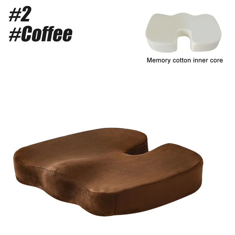 Orthopedic Memory Foam Seat Cushion – U-Shaped Comfort & Support