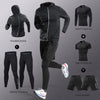 Men’s Quick-Dry Ice Fiber Sportswear Set – 3–7 Piece Running Tracksuit for Gym, Cycling & Training