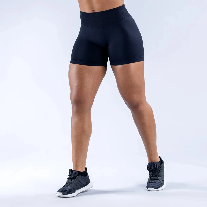 ARFTE Butt-Lifting Low Ribbed Elastic Band  Seamless Yoga-Biker Shorts