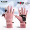 Unisex Fleece Winter Gloves – Touchscreen-Compatible, Anti-Slip Outdoor Gloves