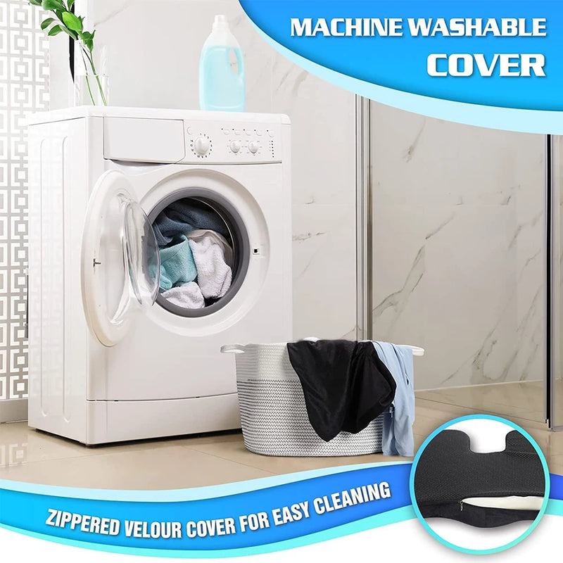 Orthopedic Memory Foam Seat Cushion – U-Shaped Comfort & Support