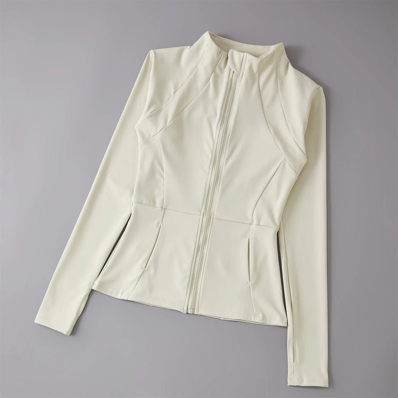 Women’s Yoga Windbreaker Jacket – Long Sleeve Running & Workout Top