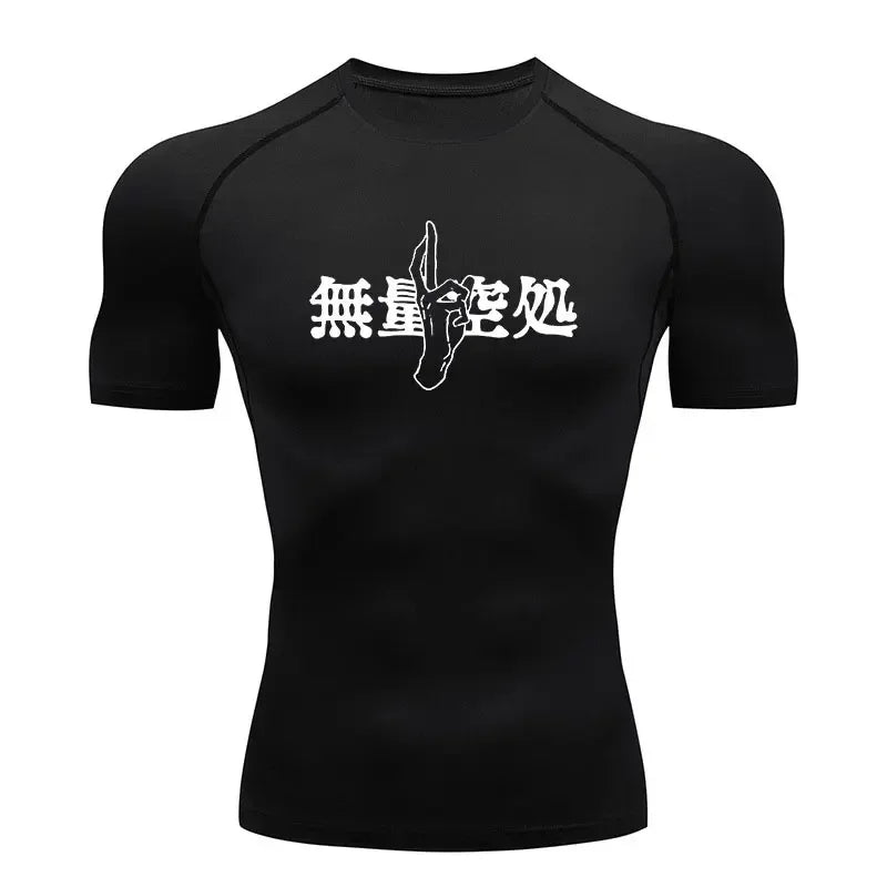 Men’s Summer Anime Jujutsu Kaisen Compression T-Shirt