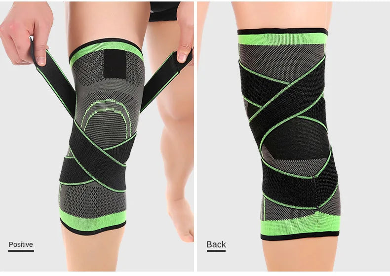 Knee Compression Sleeve with Adjustable Straps