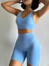 2 Pcs Yoga Sets Women High Waist Workout Outfits