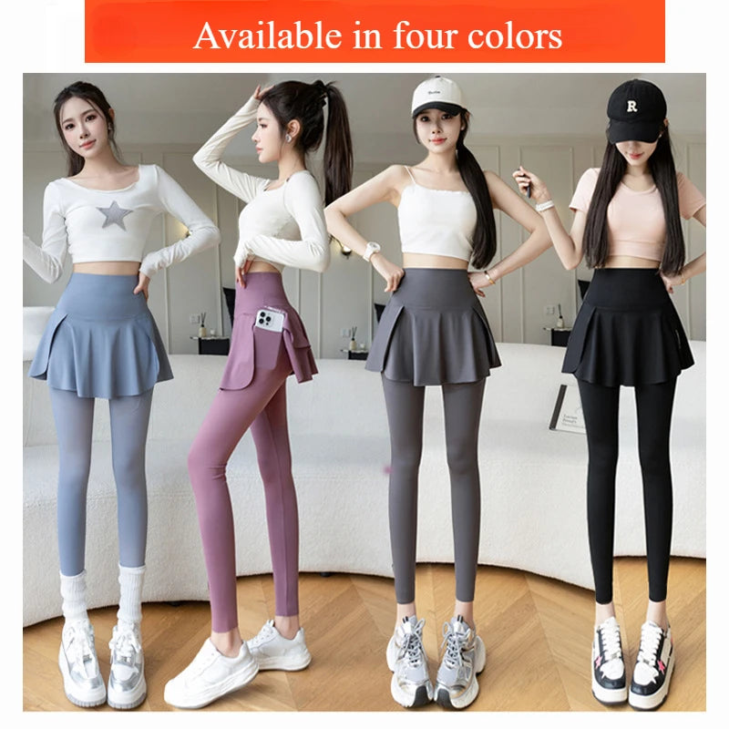 Women’s Thermal Fleece Lined Leggings – High Waisted Winter Workout Tights with Pockets