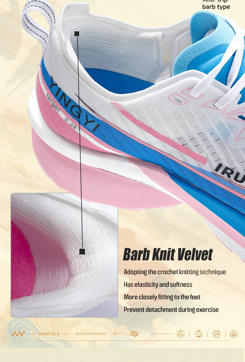 Carbon Plate Marathon Running Shoes – Lightweight Racing Sneakers with Stable Support & Cushioning